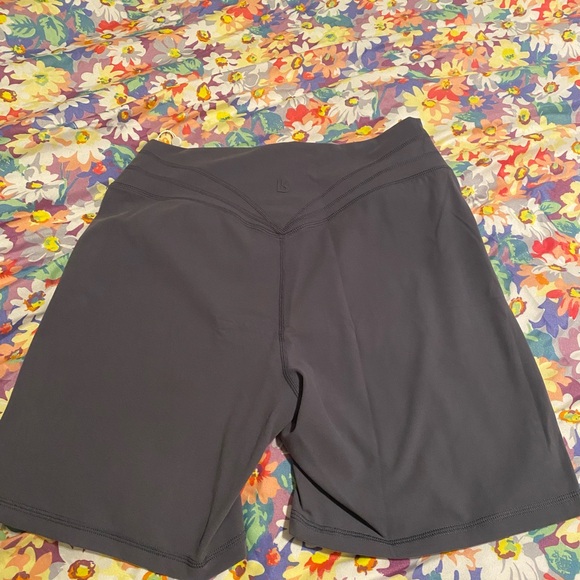 Women's Blue High-Waisted Shorts - Picture 3 of 3